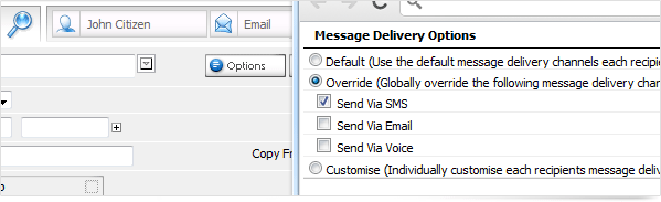 Messaging options enhancements